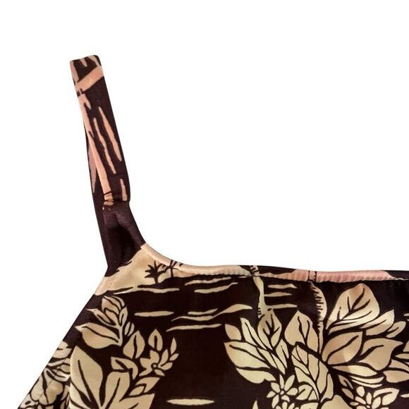 Vintage Leilani Hawaiian Print One Piece Swimsuit - Picture 5 of 7